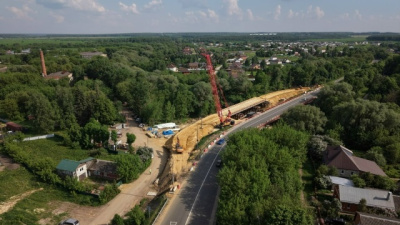 В селе Непецино капитально ремонтируют мост через реку Северку